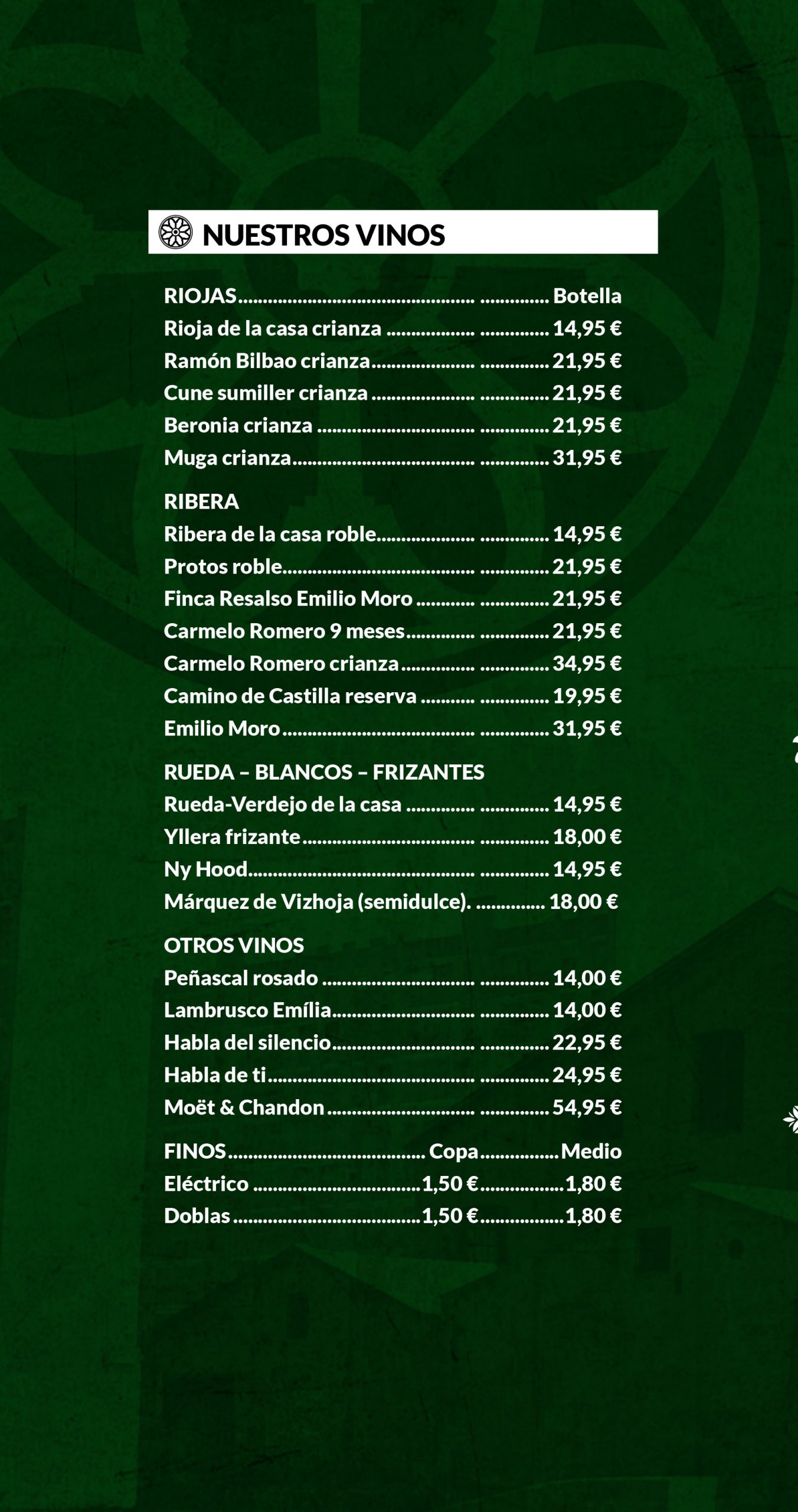 carta la fabrica con alergenos